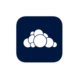 Open source OwnCloud zelf gehoste private cloudopslagoplossing.